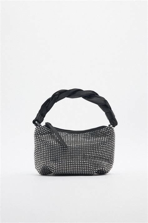 borsa zara brillantini